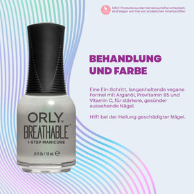 Orly Breathable Nail Colour Aloe Goodbye! applied on nails