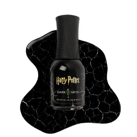 Orly Harry Potter Dark Arts Matte Black Crackle Topper front view