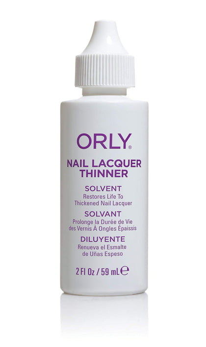 Orly Polish Thinner 2 Fl Oz front view with built-in dropper