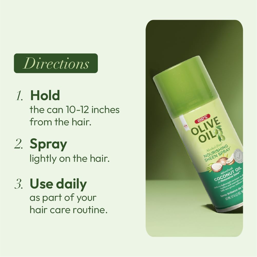 ORS Olive Oil Nourishing Sheen Spray ingredients list