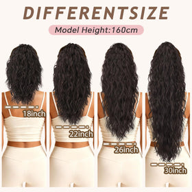 ORSUNCER 30-inch curly ponytail extension in a lifestyle scene