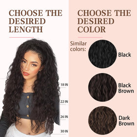 ORSUNCER ponytail extension with claw clip open