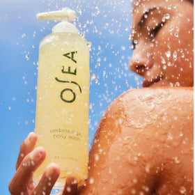 OSEA Undaria Algae™ Body Wash 8 oz on a bathroom shelf