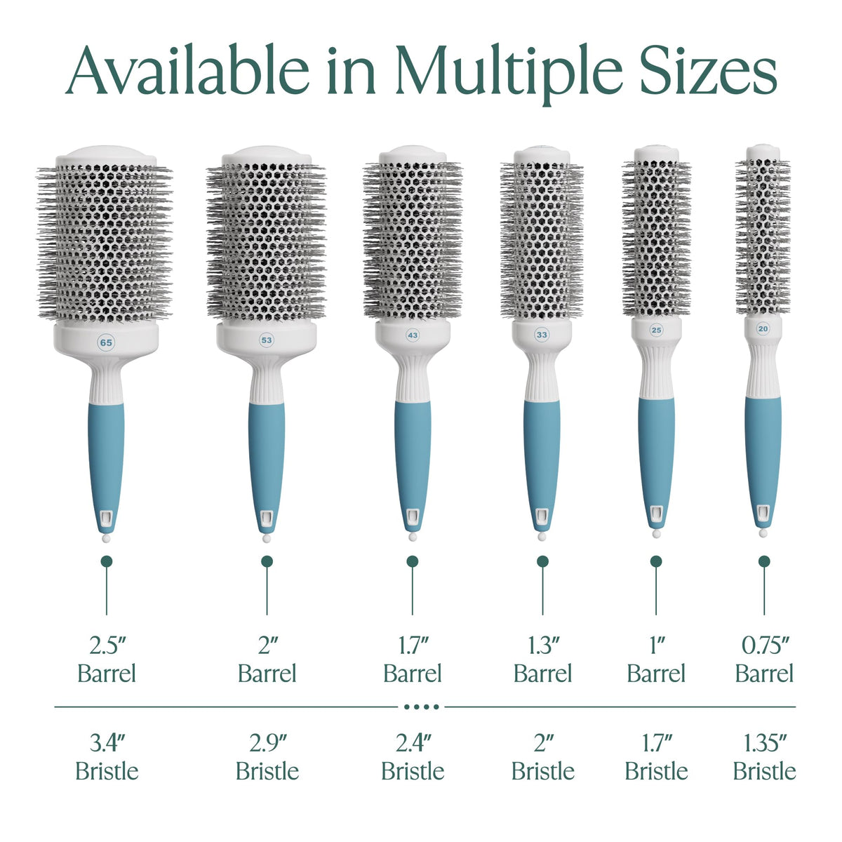 Osensia Medium Round Brushing Brush showcasing bristle detail