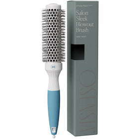 Osensia Round Brush for Blow Drying front view with ceramic barrel