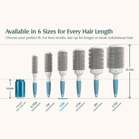 Osensia Round Brush in lifestyle setting on a vanity
