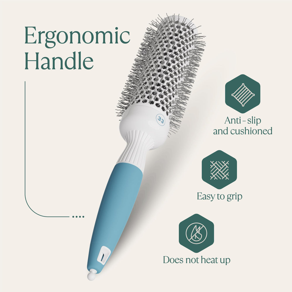 Osensia Round Brush with packaging display