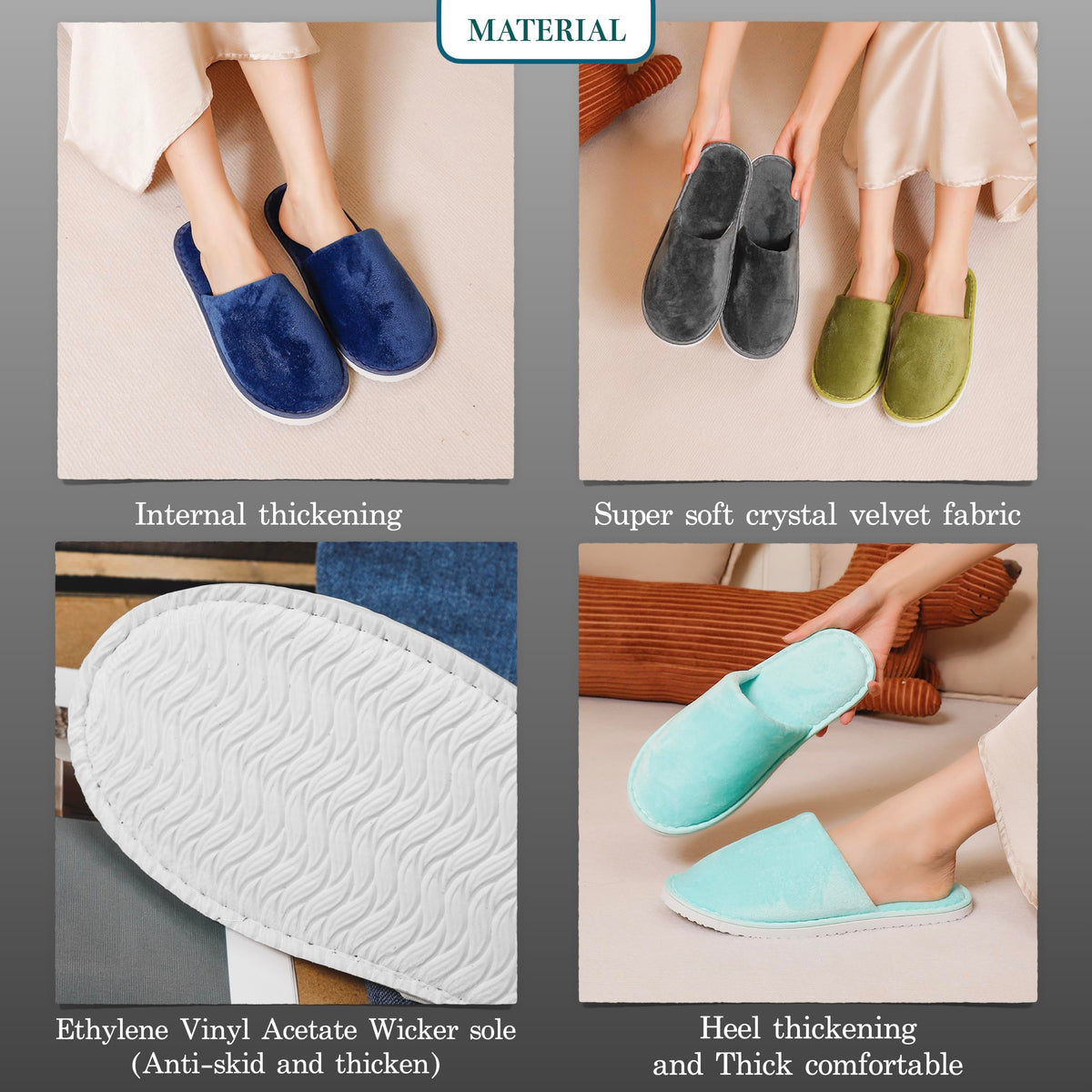 OSTADARRA Spa Slippers displayed in a bathroom setting