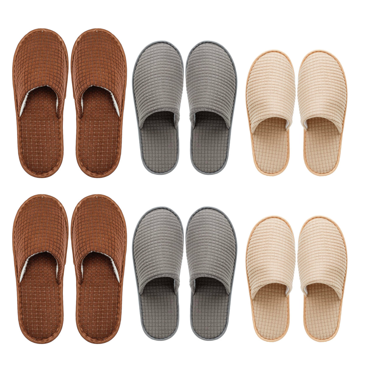 OSTADARRA Spa Slippers front view in three colours