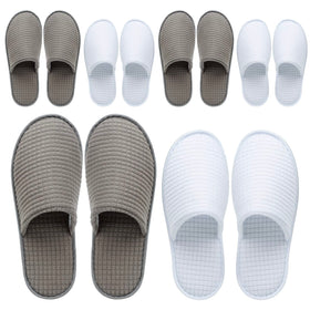OSTADARRA Spa Slippers front view in white