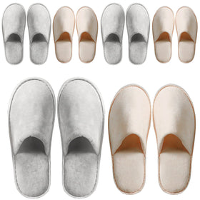 OSTADARRA Spa Slippers front view showing soft crystal velvet material