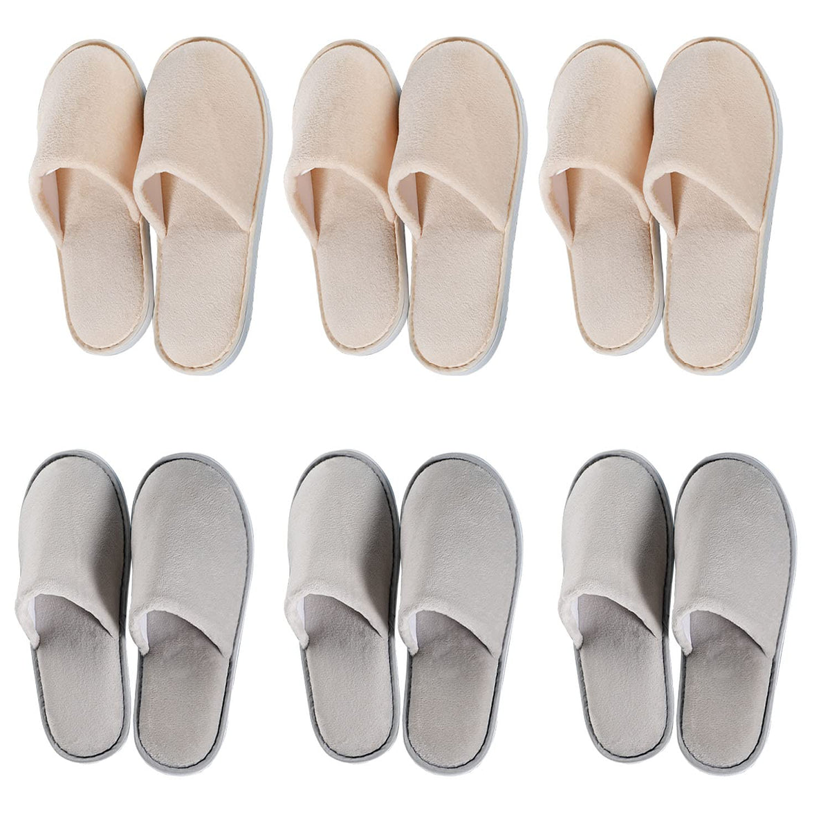 OSTADARRA Spa Slippers front view with soft crystal velvet