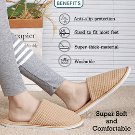 OSTADARRA Spa Slippers in use at a hotel