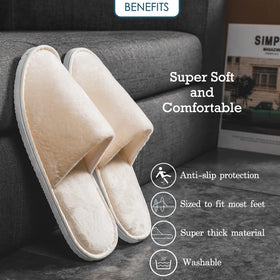 OSTADARRA Spa Slippers on a bathroom floor