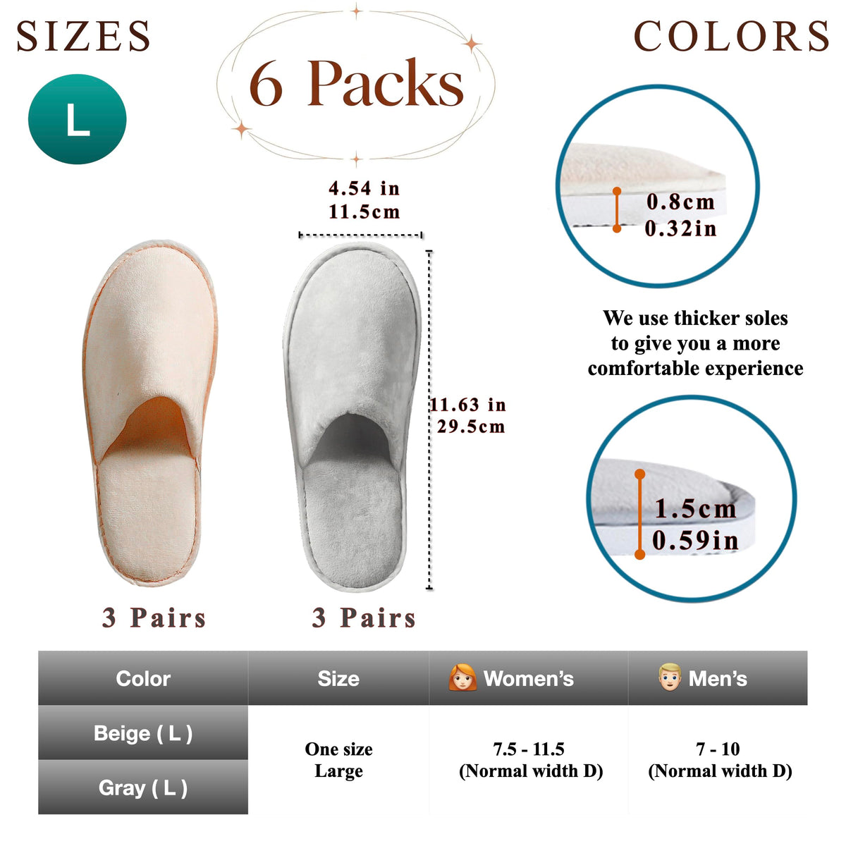 OSTADARRA Spa Slippers side view showcasing non-slip sole