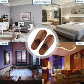 OSTADARRA Spa Slippers with size labels for men and women