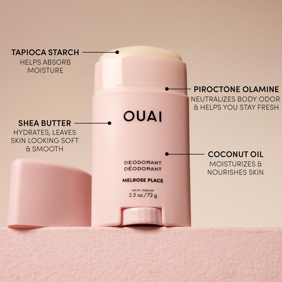 OUAI Aluminum Free Deodorant Melrose Place lifestyle scene