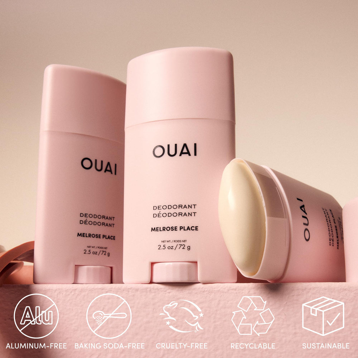 OUAI Aluminum Free Deodorant Melrose Place top view