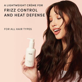 OUAI Anti Frizz Cream 3 oz back view with ingredient list