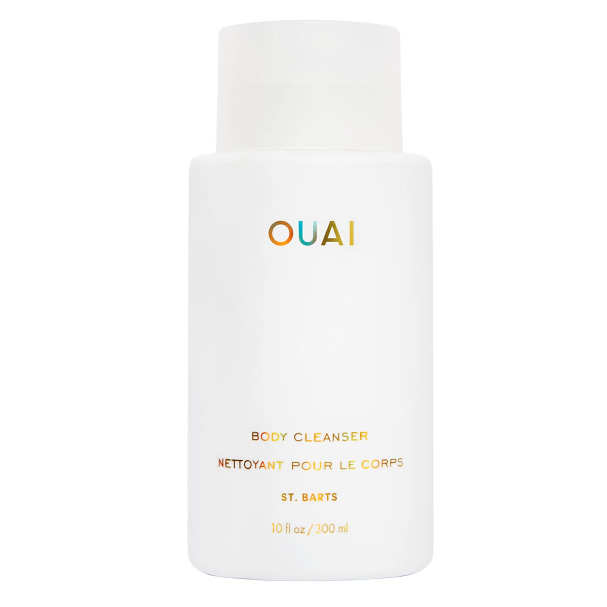 OUAI Body Cleanser 10 Fl Oz front view with floral design