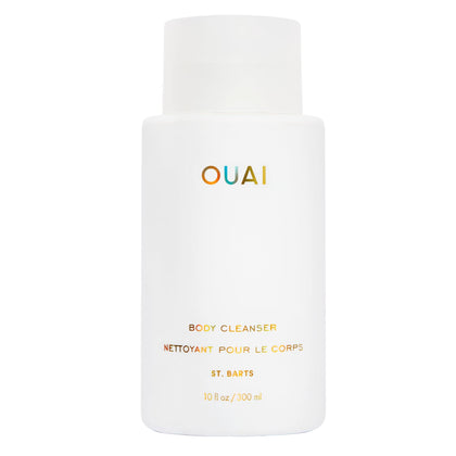 OUAI Body Cleanser 10 Fl Oz front view with floral design