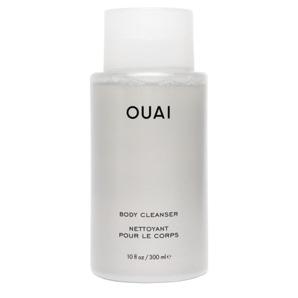 OUAI Body Cleanser 10 Fl Oz front view with floral design
