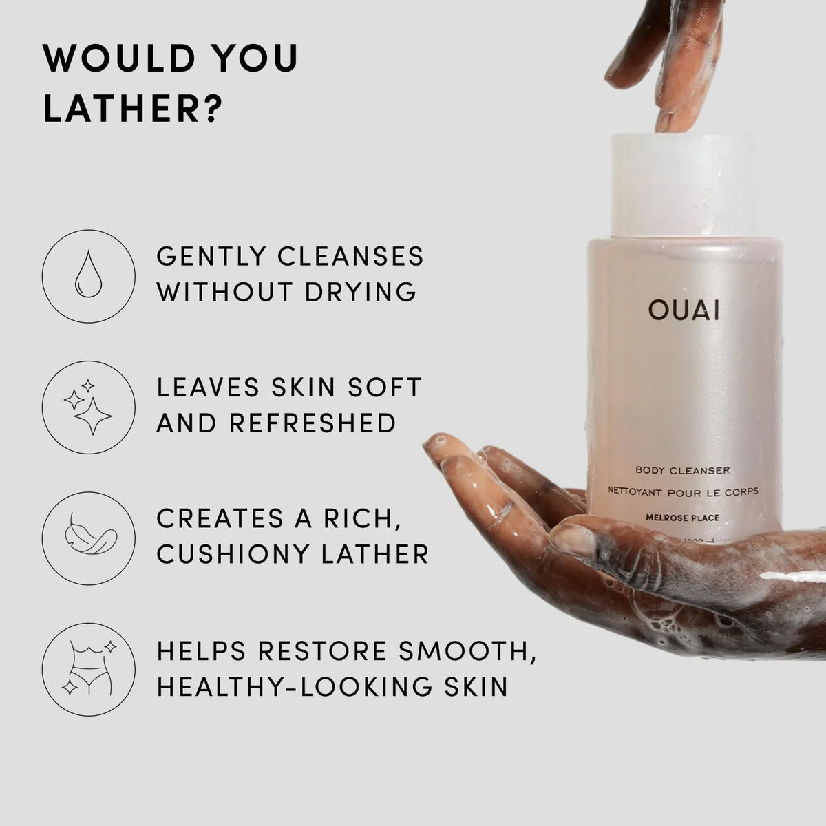 OUAI Body Cleanser Melrose Place texture close-up