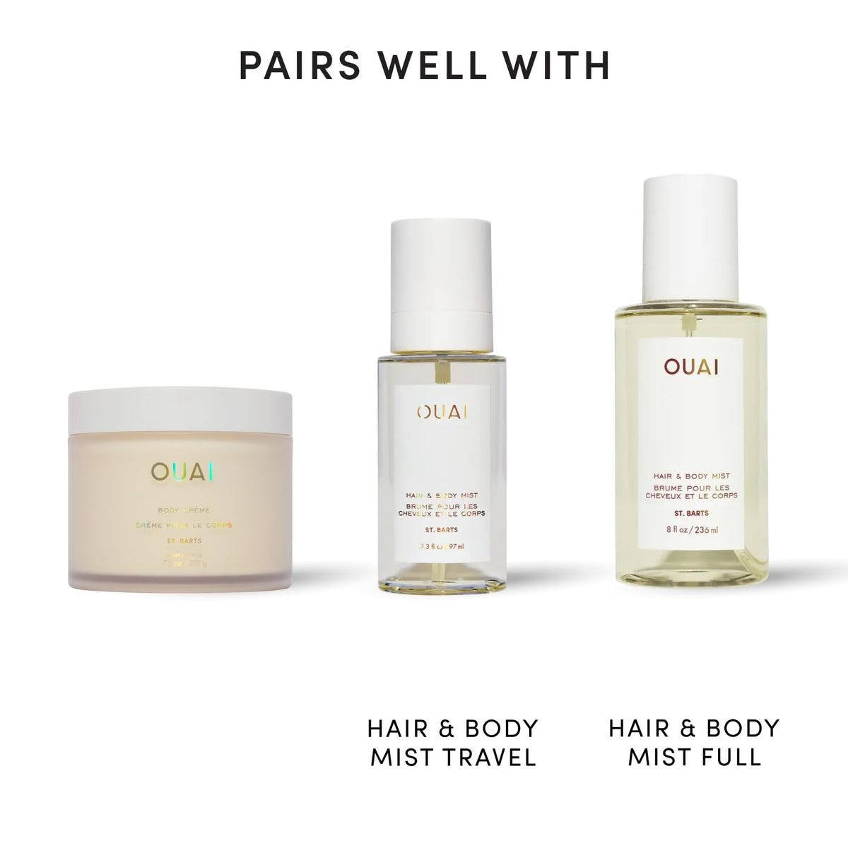 OUAI Body Cream Hydrating Whipped Cream 7.5 oz on skin