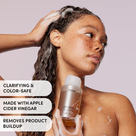 OUAI Detox Shampoo 16 oz side view highlighting bottle design