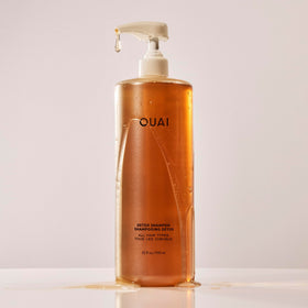 OUAI Detox Shampoo 32 oz back view with ingredient list