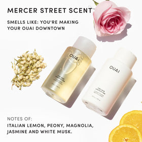 OUAI Fine Conditioner bottle close-up showing label