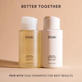 OUAI Fine Hair Conditioner 3 oz in lifestyle setting
