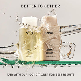 OUAI Fine Hair Shampoo Refill 32 oz with ingredients list