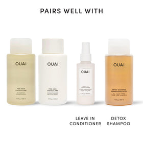OUAI Fine Shampoo and Conditioner Set with natural ingredients