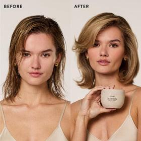 OUAI Fine to Medium Hair Mask 8 oz with ingredients