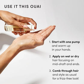 OUAI Hair Oil close-up of texture