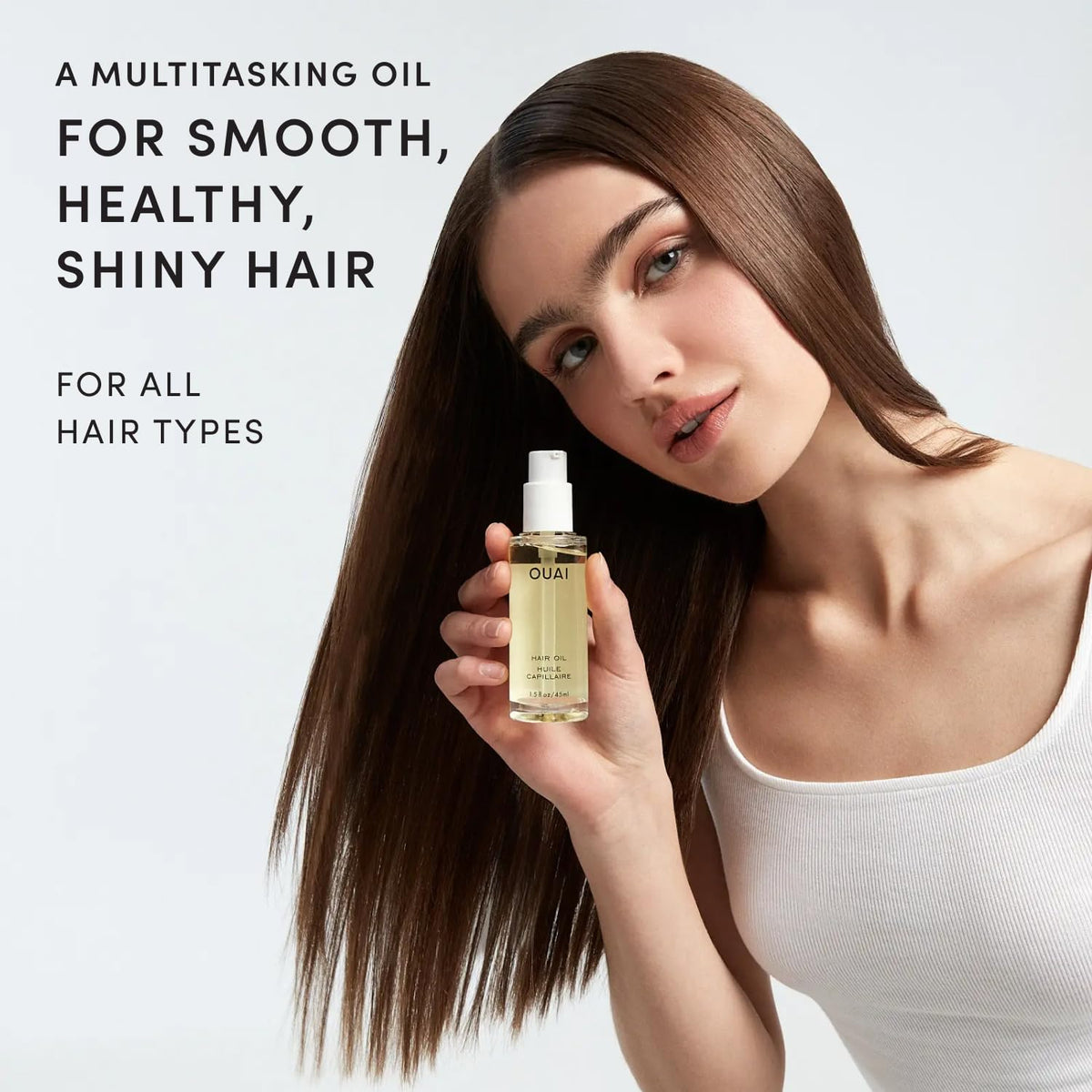 OUAI Hair Oil Travel Size 0.45 Oz front view