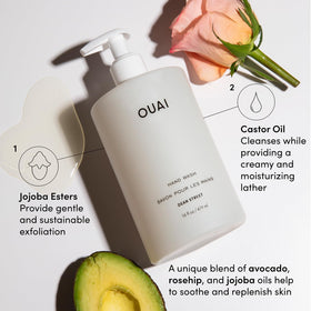 OUAI Hand Wash 16 Fl Oz bottle side view