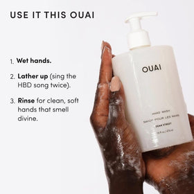 OUAI Hand Wash Full Size Dean Street 16 Fl Oz back view