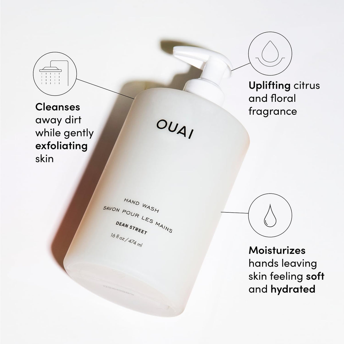 OUAI Hand Wash pump applicator close-up