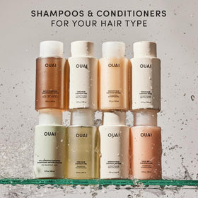 OUAI Medium Conditioner 10 Oz on a bathroom shelf