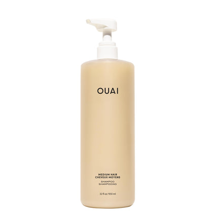 OUAI Medium Hair Shampoo 32 Oz front view with packaging