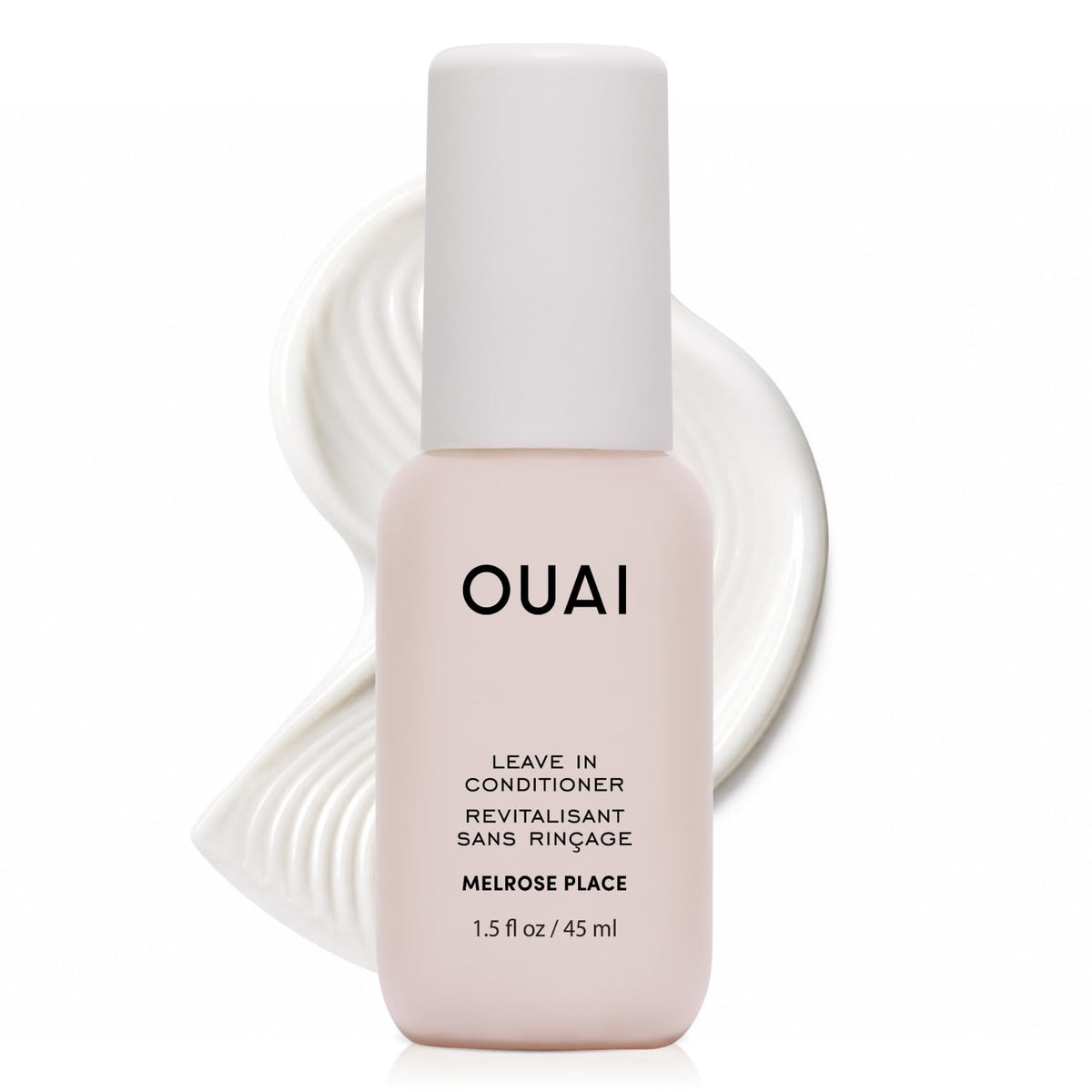 OUAI Multitasking Leave In Conditioner front view with Melrose Place scent