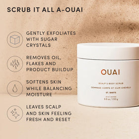 OUAI Scalp & Body Scrub 3.4 Oz St. Barts packaging