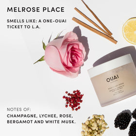 OUAI Scalp & Body Scrub application on scalp