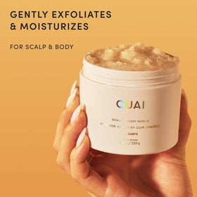 OUAI Scalp & Body Scrub St. Barts 8.8 Oz packaging