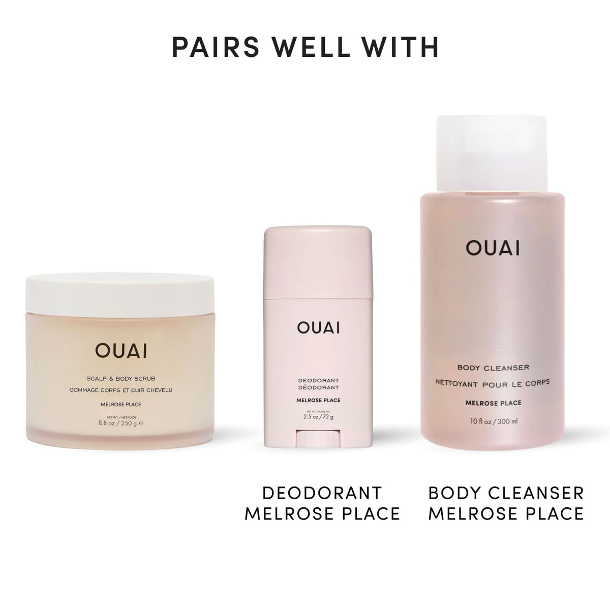 OUAI Scalp & Body Scrub with rose scent description