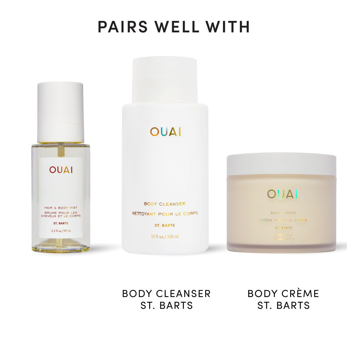 OUAI St. Barts Hair and Body Mist on vanity
