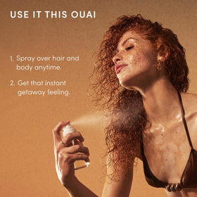 OUAI St. Barts Hair and Body Mist packaging details