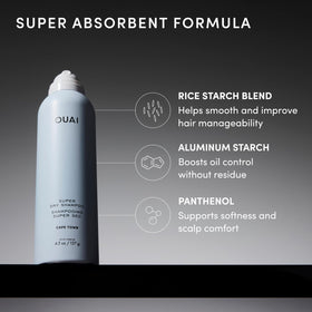 OUAI Super Dry Shampoo can with Cape Town fragrance notes